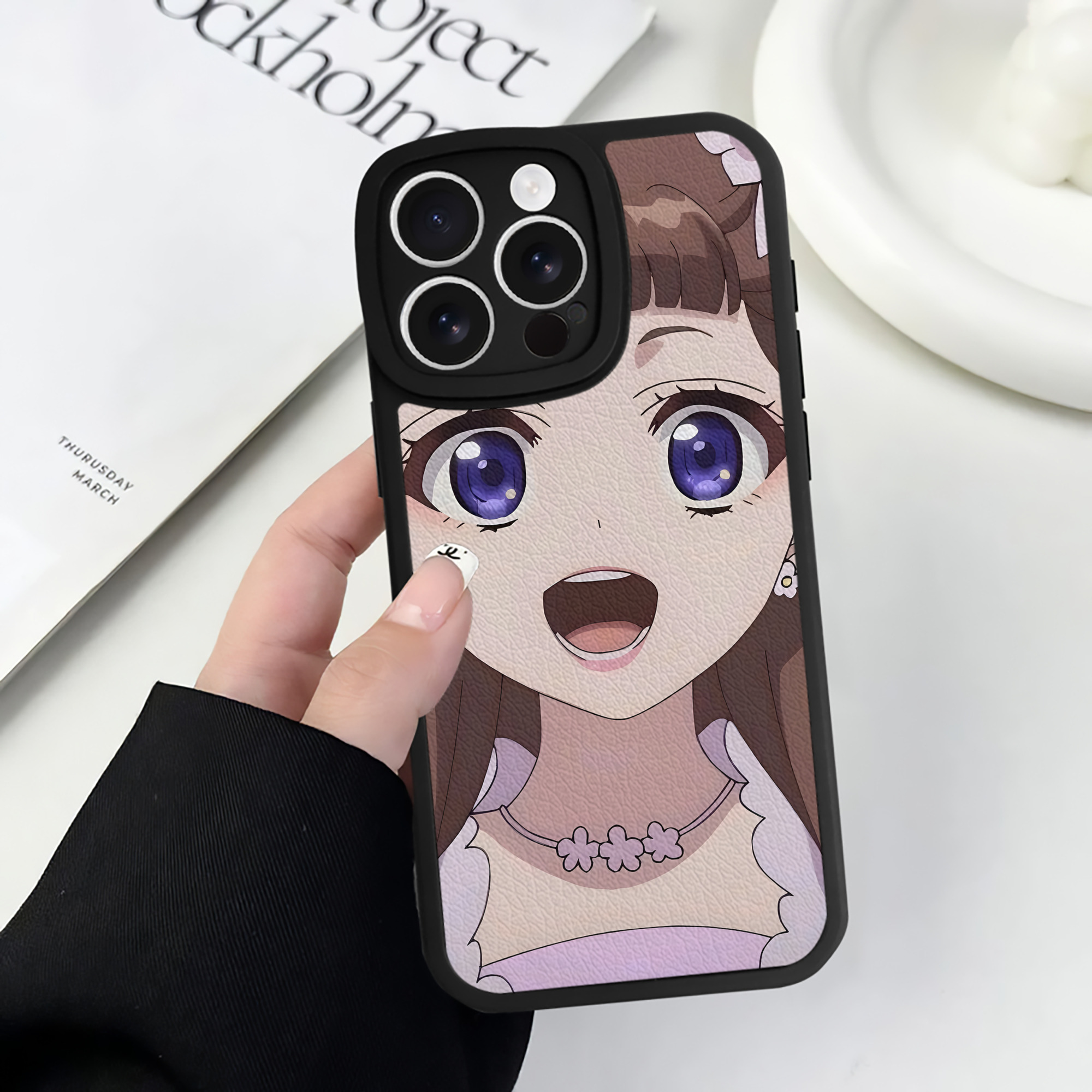 薬屋のひとりごと The Apothecary Diaries 【iPhone 16シリーズ対応】シリコンスマホケース（レザー調） 材質：シリコン